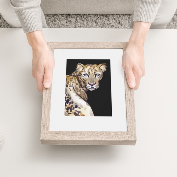 Jaguar Watercolor Wall Art Print Poster Unframed, Leopard Print - Picture 3 of 8